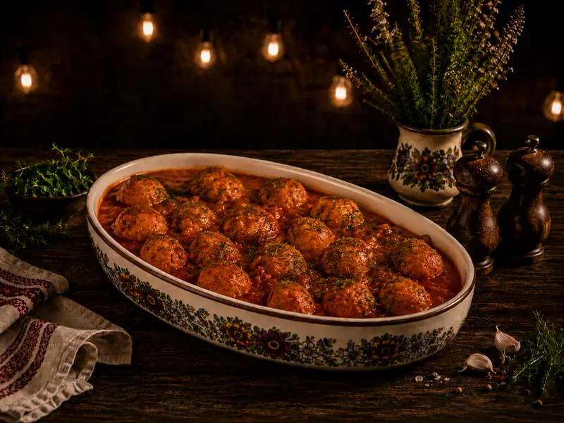 Chicken Meatballs in Tomato Sauce (40 Pcs)
